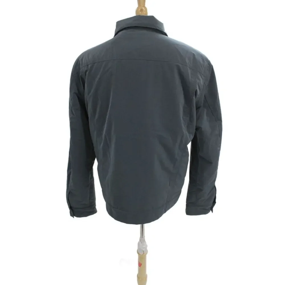 Slate & Stone Mens Bomber Jacket Windbreaker Dark Gray Polyester Size L